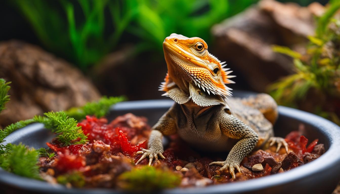 Feeding Bloodworms to Bearded Dragons