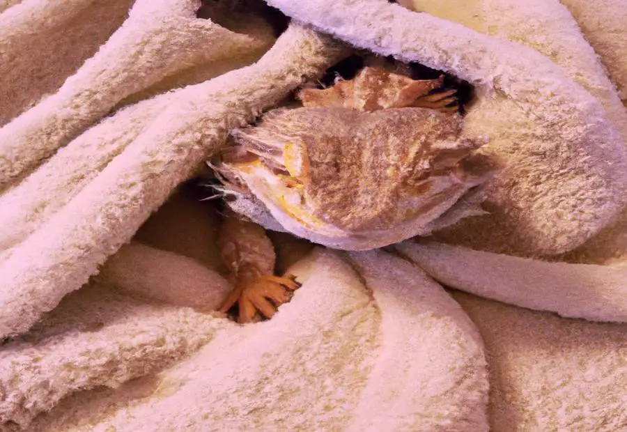 Can I cover my bearded dragon with a blanket