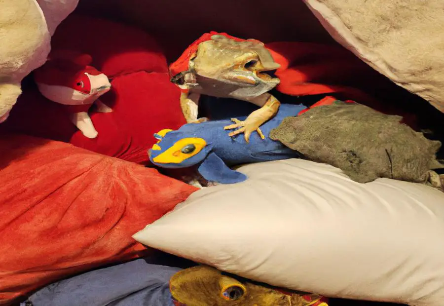 Can I cover my bearded dragon with a blanket