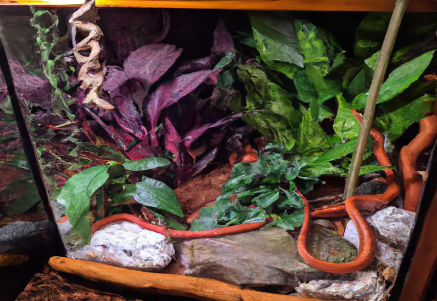 Can you put live plants in with a corn snake
