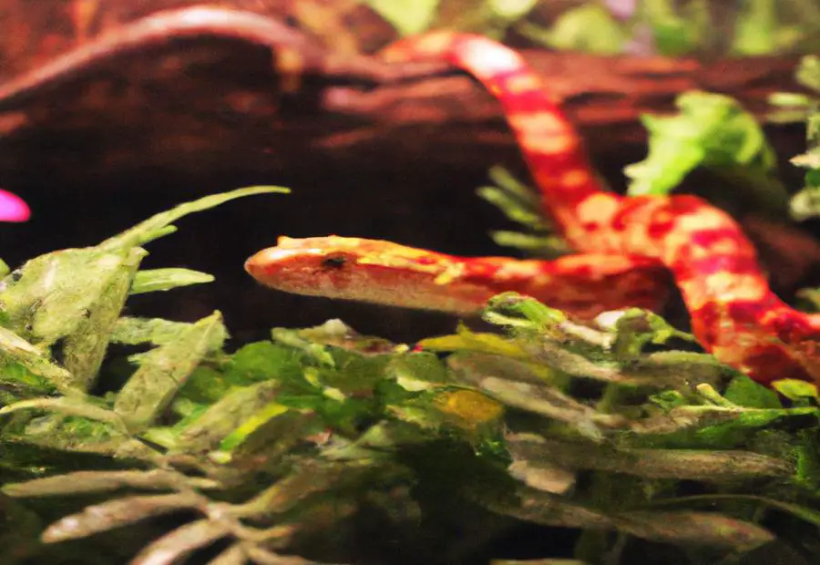 Can you put live plants in with a corn snake