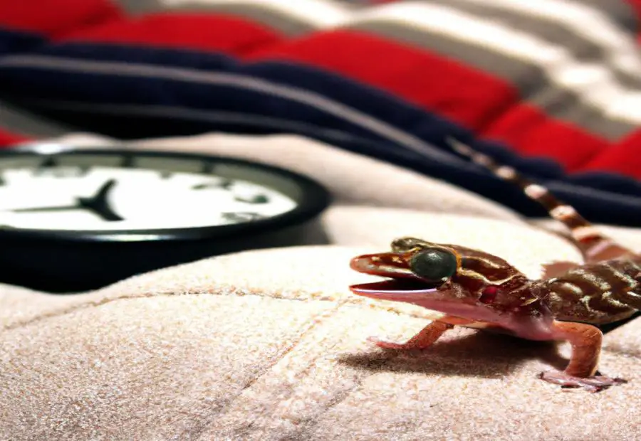 Do geckos go on beds