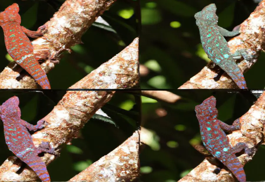 Geckos that can change color 