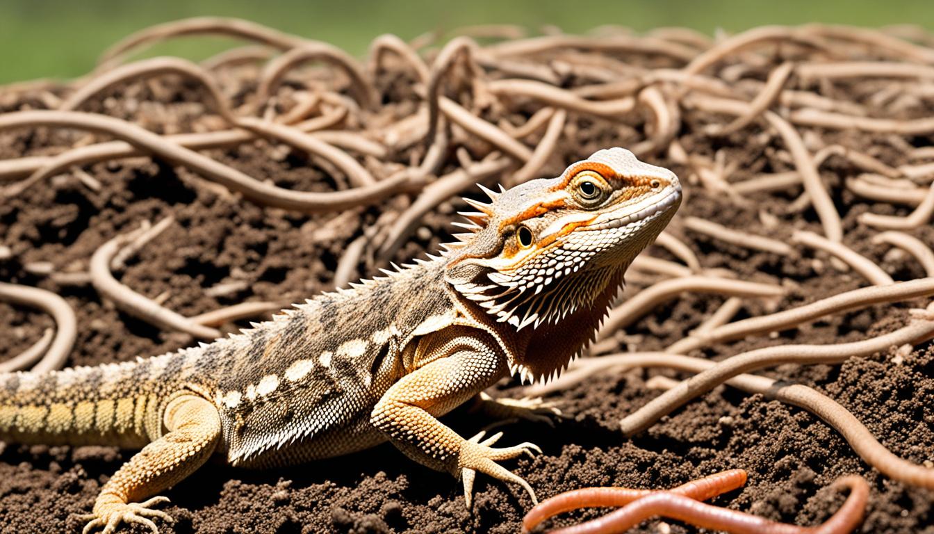Bearded Dragons and Earthworms Safe Snack?
