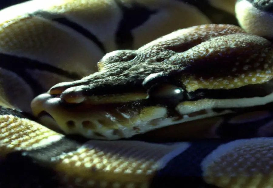 Signs of a Sleeping Ball Python - How Do Ball pythons sleep 
