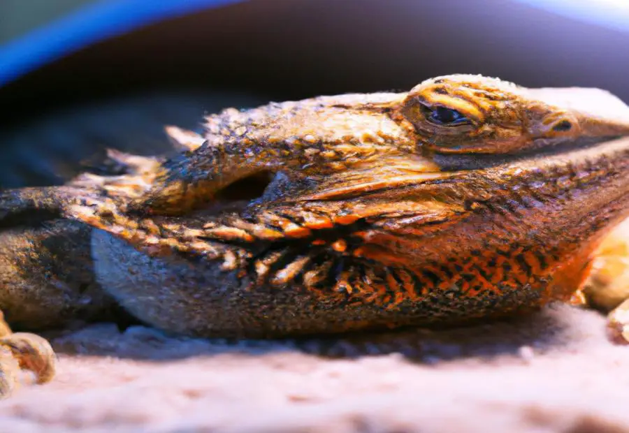 How far should basking light be from bearded dragon