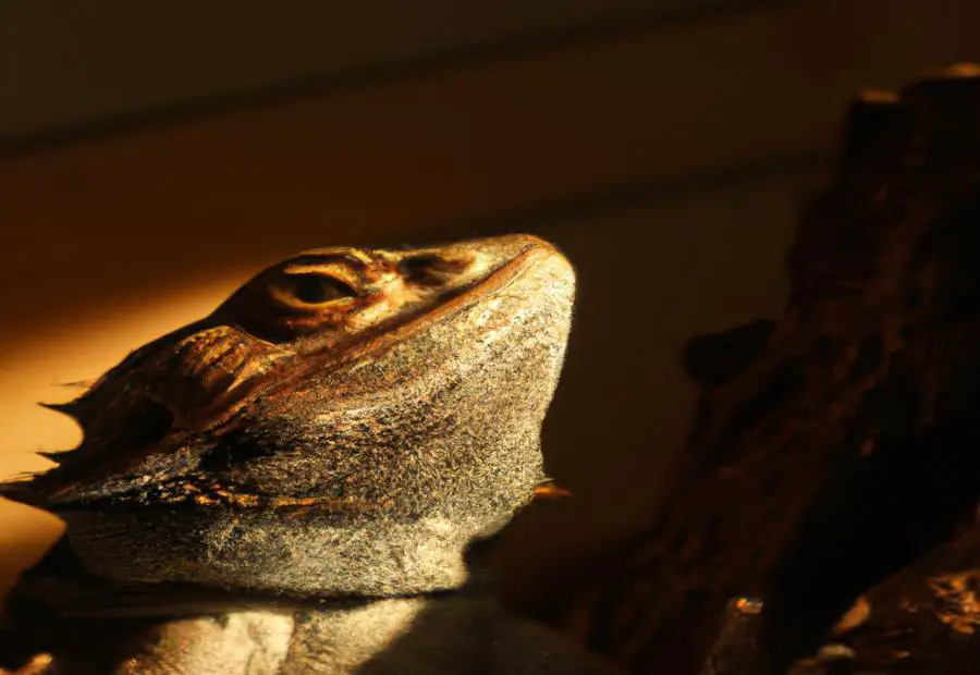 How far should basking light be from bearded dragon
