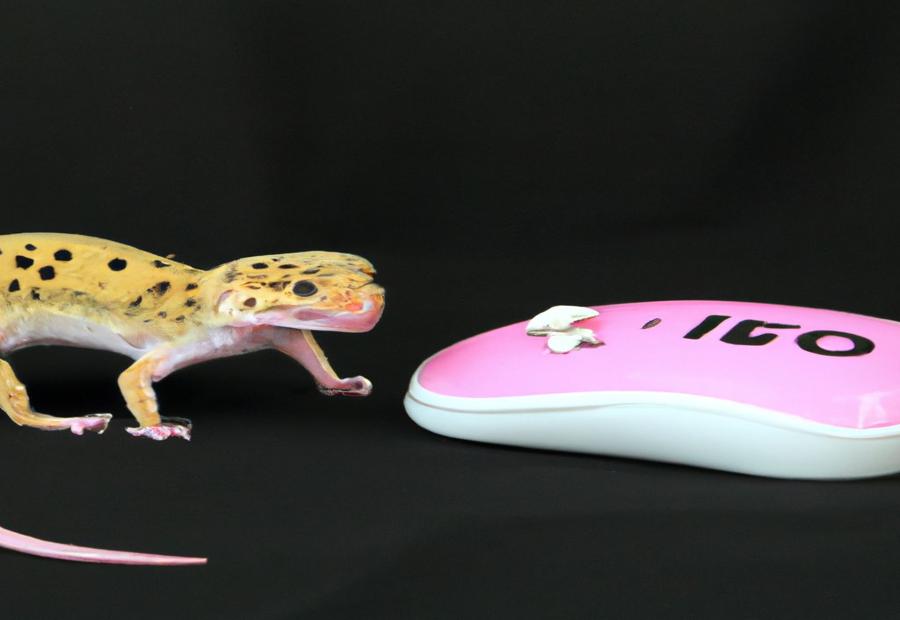Feeding pinky mice to leopard geckos 